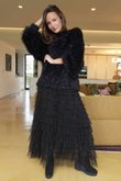 Claudia Shaggy Knit Black
